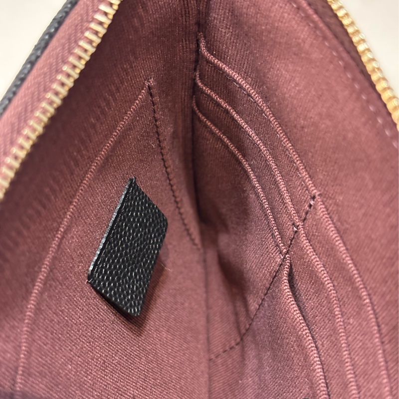 CHANEL AP4101 OCASE 黑色荔枝皮金釦 一字拉鍊 零錢包信用卡包錢包萬用包 可放手機千鈔IPHONE-31