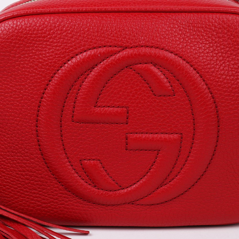 【包稅】GUCCI 紅色 GG Soho 迷你迪斯科包-2