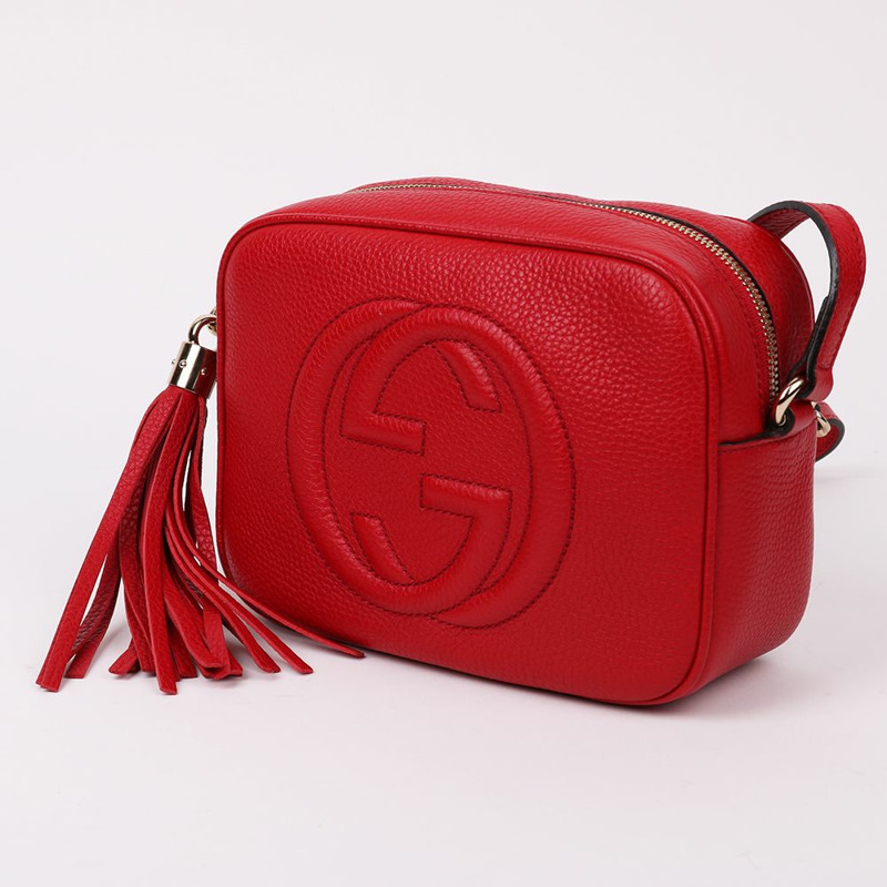 【包稅】GUCCI 紅色 GG Soho 迷你迪斯科包-3