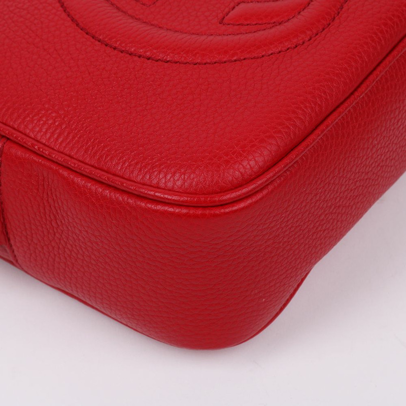 【包稅】GUCCI 紅色 GG Soho 迷你迪斯科包-8