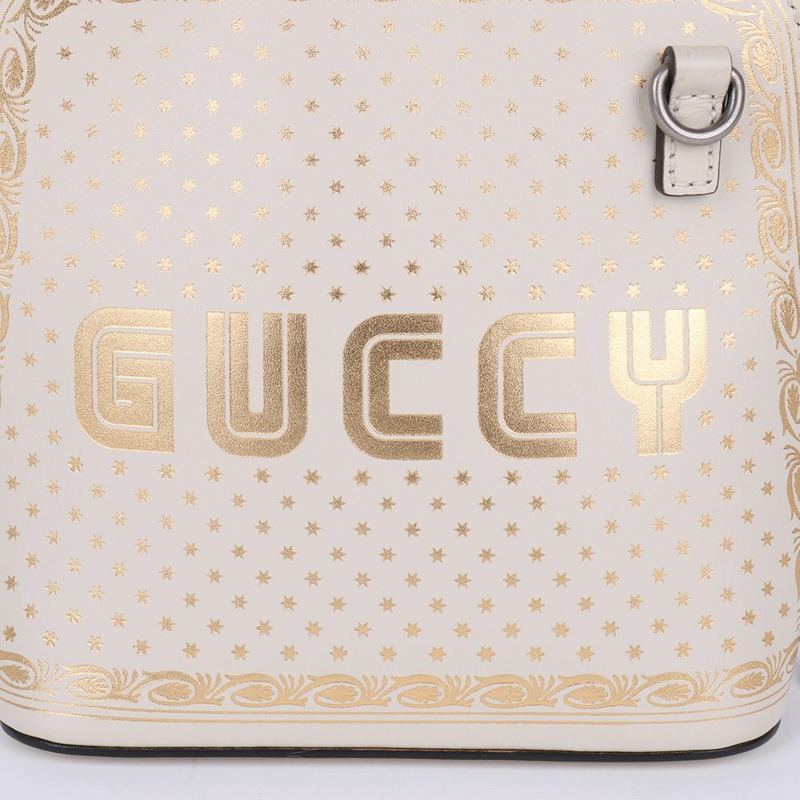 【包稅】GUCCI 白色星形印花迷你斜背包-1