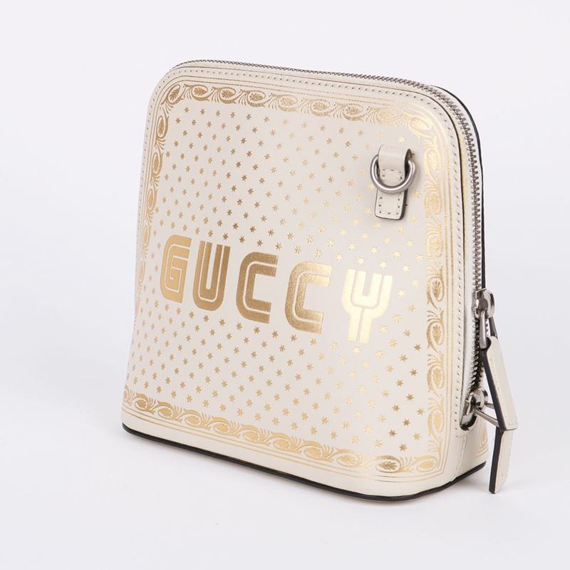 【包稅】GUCCI 白色星形印花迷你斜背包-2