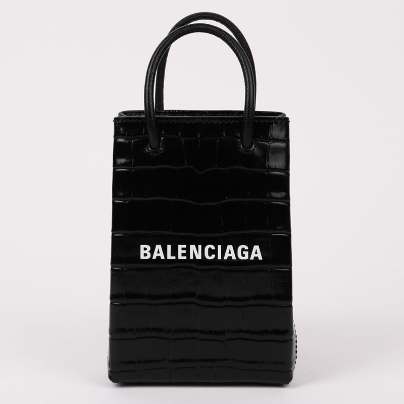 【包稅】BALENCIAGA 黑色迷你手機斜背包-1