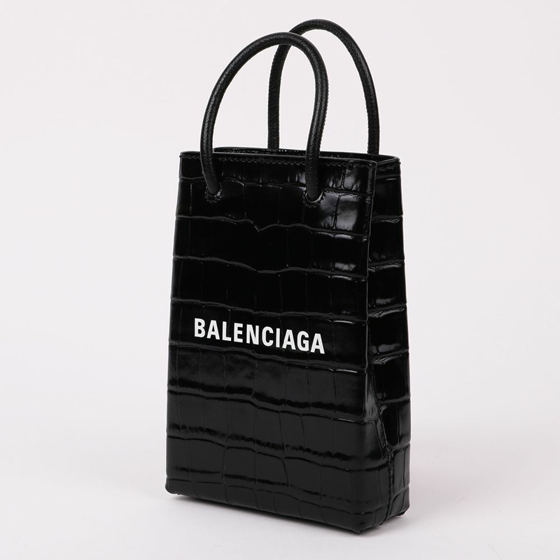 【包稅】BALENCIAGA 黑色迷你手機斜背包-3