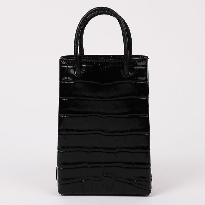 【包稅】BALENCIAGA 黑色迷你手機斜背包-4