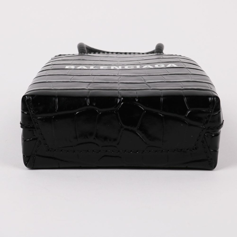 【包稅】BALENCIAGA 黑色迷你手機斜背包-7