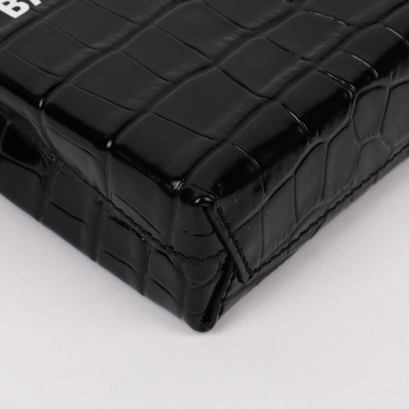 【包稅】BALENCIAGA 黑色迷你手機斜背包-8
