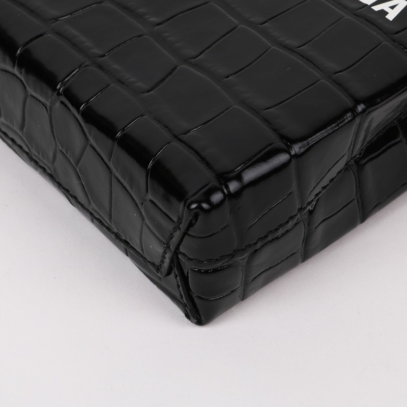 【包稅】BALENCIAGA 黑色迷你手機斜背包-9