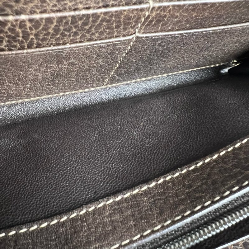 GUCCI 224253 老花竹節流蘇帆布ㄇ拉長夾-6