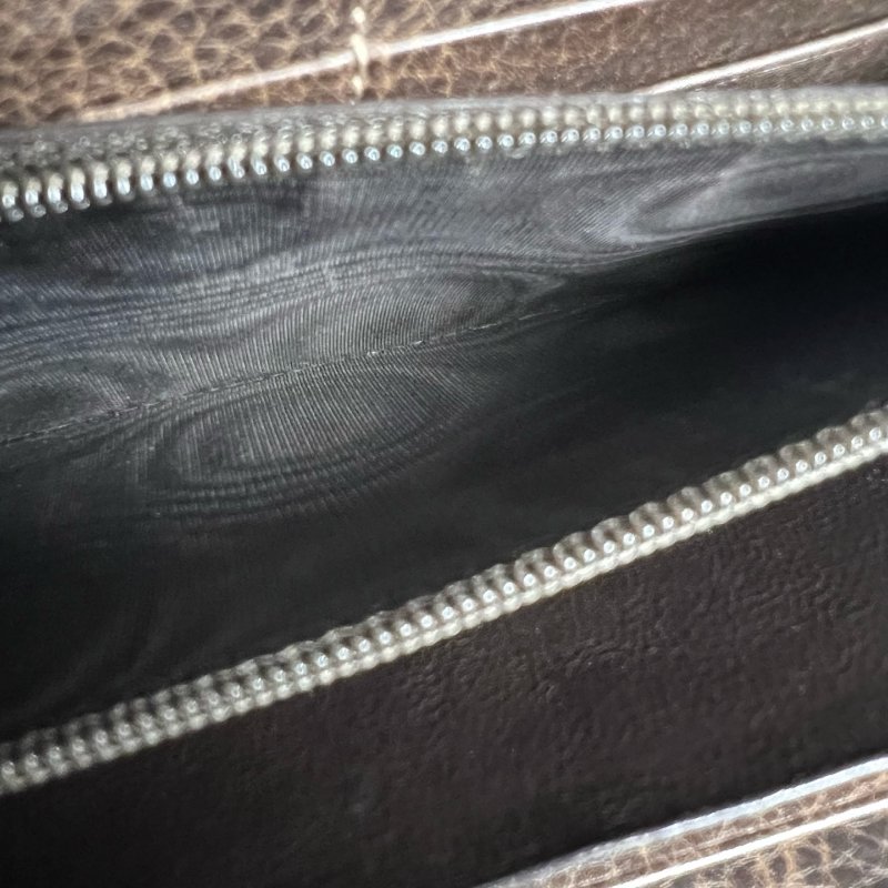 GUCCI 224253 老花竹節流蘇帆布ㄇ拉長夾-8