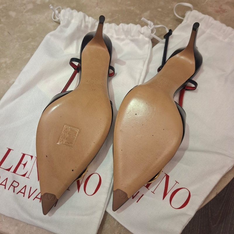 Valentino 范倫鐵諾 logo 高跟鞋-3
