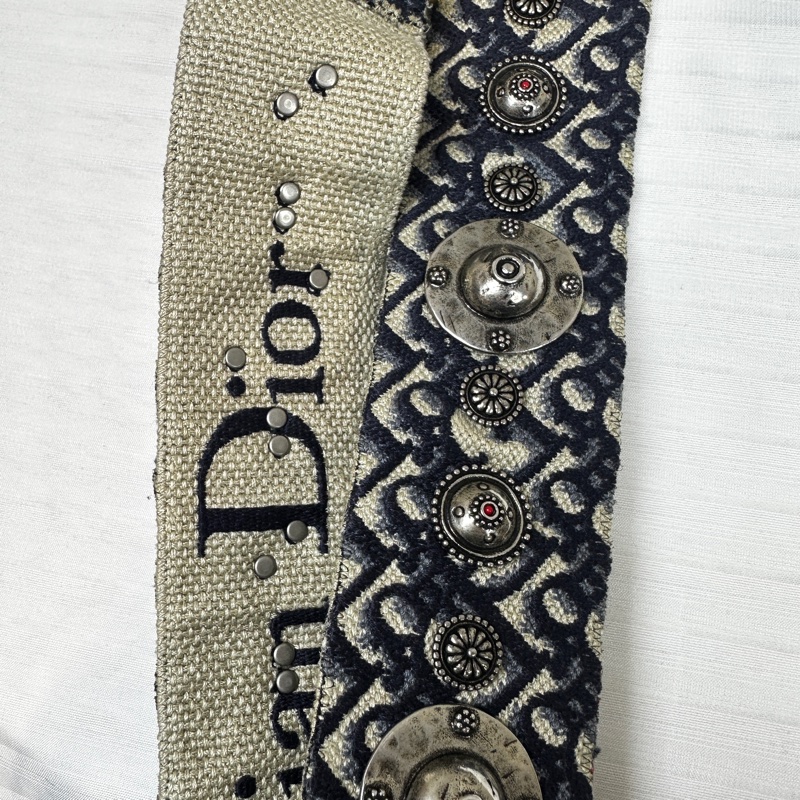 迪奧/Dior Addict Oblique Flap Bag 深藍色老花帆布斜背包 24x5x16cm-14