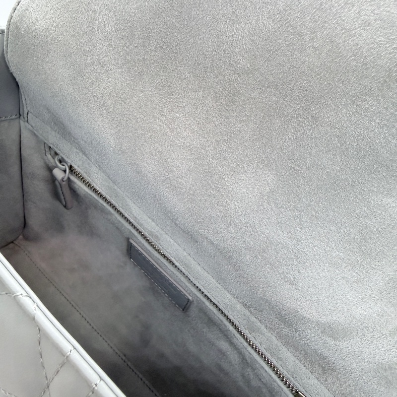 Lady Dior 中型五格 啞光灰-5