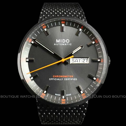 金鐸精品~W894 MIDO美度COMMANDER香榭系列COSC經典復刻款42mm自動上鍊男用腕錶