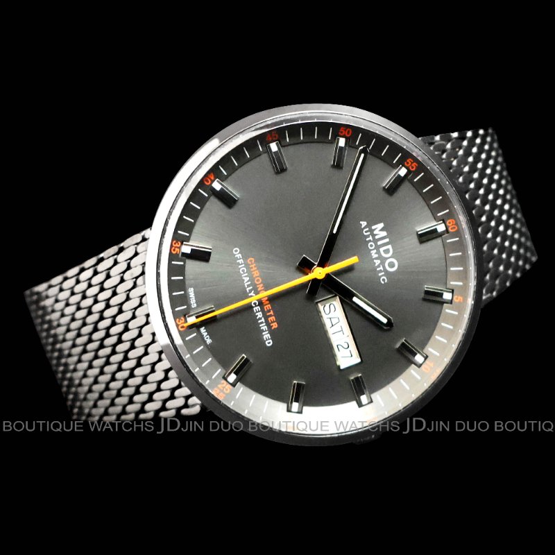 金鐸精品~W894 MIDO美度COMMANDER香榭系列COSC經典復刻款42mm自動上鍊男用腕錶-1