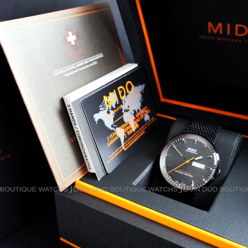 金鐸精品~W894 MIDO美度COMMANDER香榭系列COSC經典復刻款42mm自動上鍊男用腕錶-5