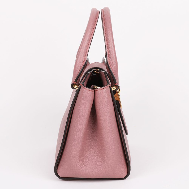 【包稅】BURBERRY 粉紅色顆粒感雙肩包-4