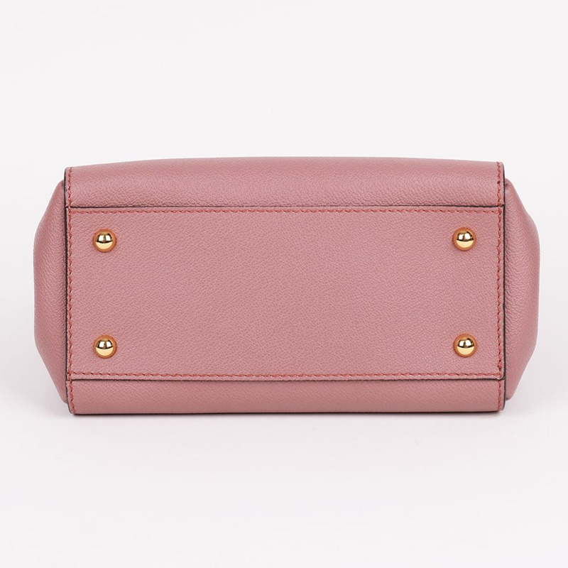 【包稅】BURBERRY 粉紅色顆粒感雙肩包-9