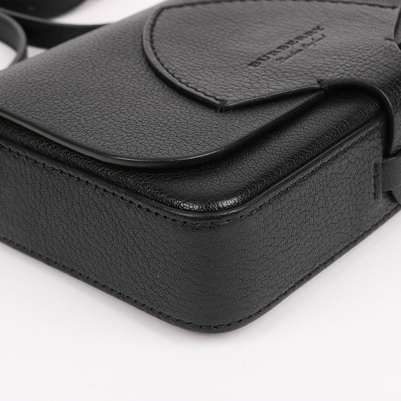 【包稅】BURBERRY 馬術黑色迷你斜背包-8