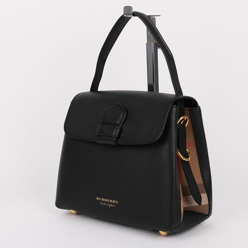 【包稅】BURBERRY Camberley 小號黑色手提單肩包-3