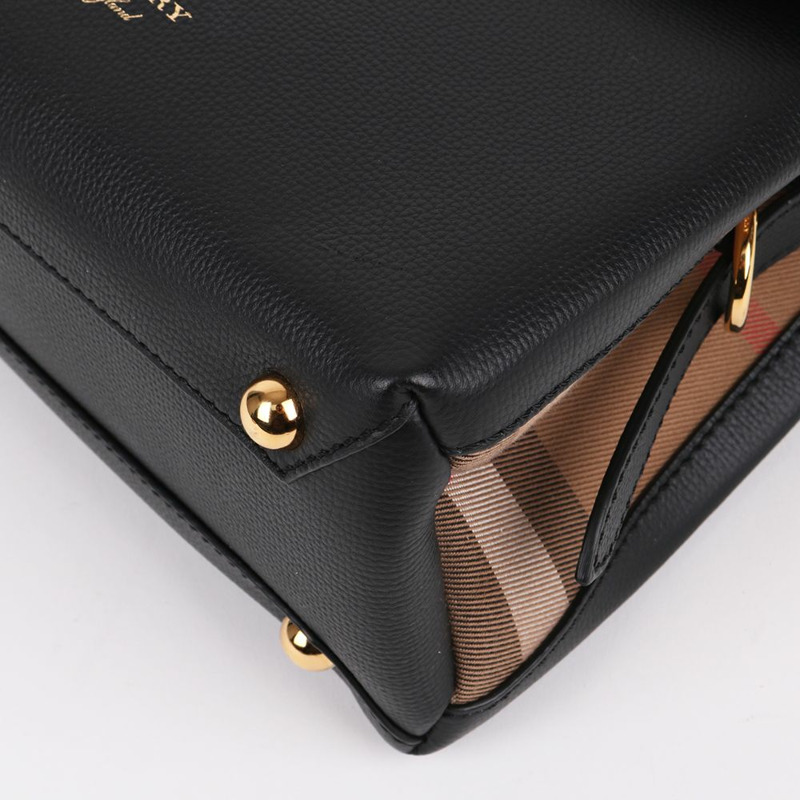 【包稅】BURBERRY Camberley 小號黑色手提單肩包-10