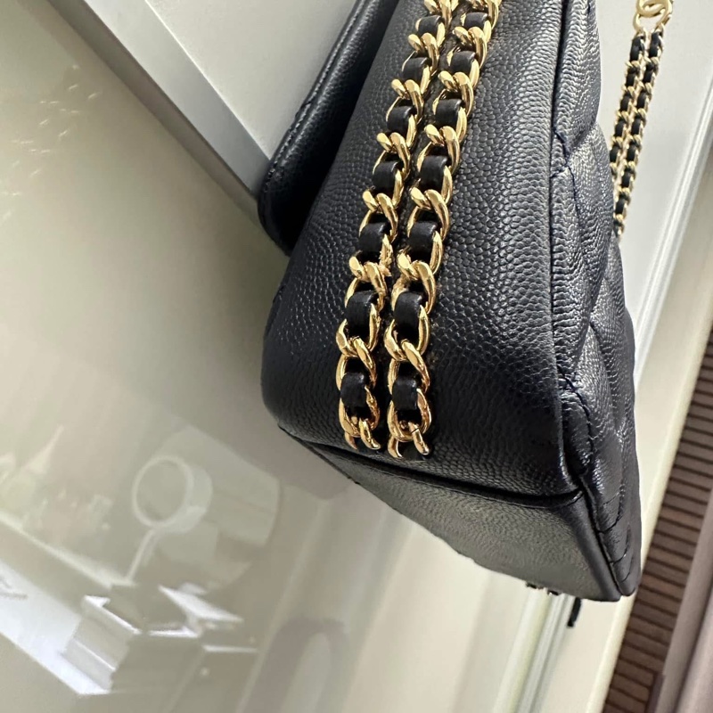 95成新 香奈兒深藍色 20*15*6公分-7