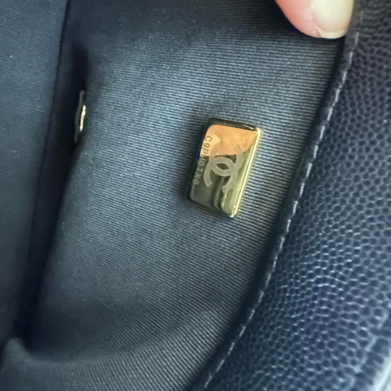 95成新 香奈兒深藍色 20*15*6公分-9