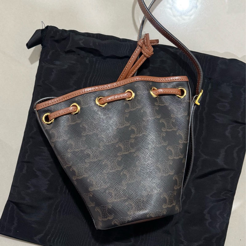 Celine 老花經典mini水桶包-6