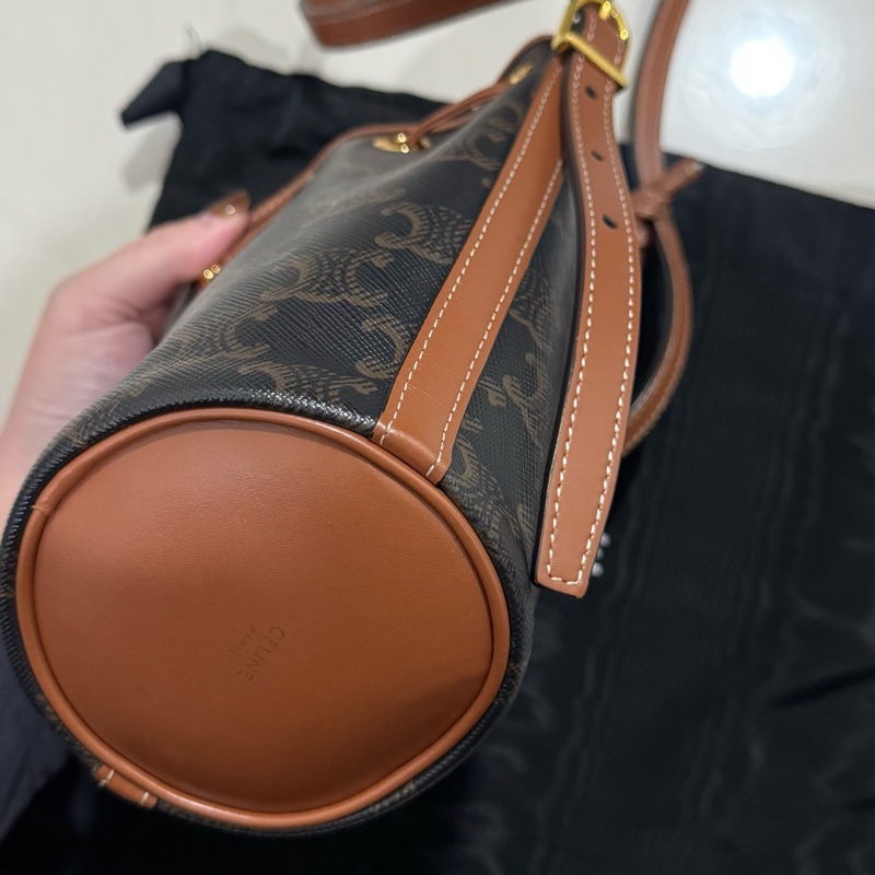 Celine 老花經典mini水桶包-9