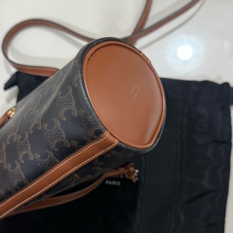 Celine 老花經典mini水桶包-10