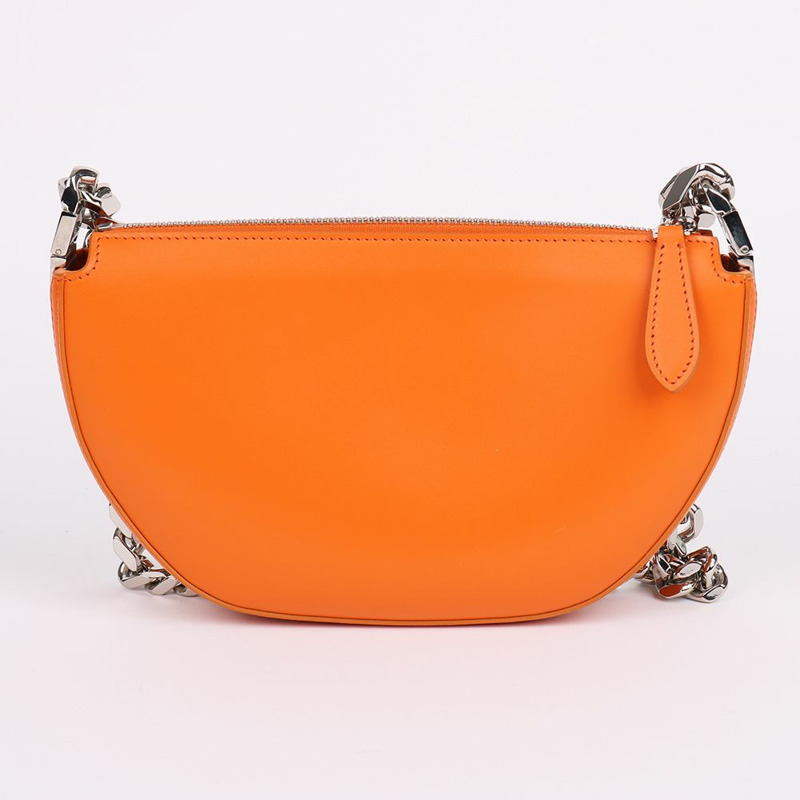 【包稅】BURBERRY 橙色皮革 Olympia 迷你鏈條包-5