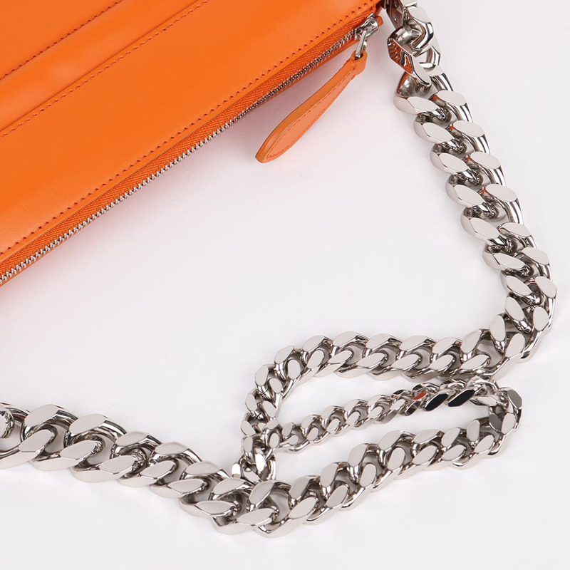 【包稅】BURBERRY 橙色皮革 Olympia 迷你鏈條包-7