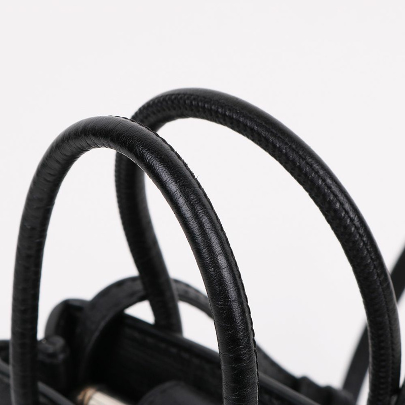 【包稅】BALENCIAGA 黑色手機標誌迷你斜背包 693805-4