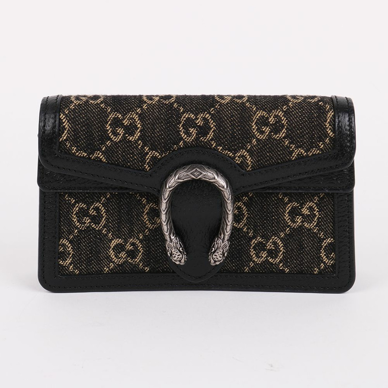 【包稅】GUCCI 黑色狄俄尼索斯鏈條超迷你包 476432-1