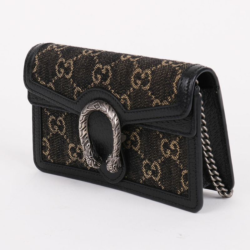 【包稅】GUCCI 黑色狄俄尼索斯鏈條超迷你包 476432-3