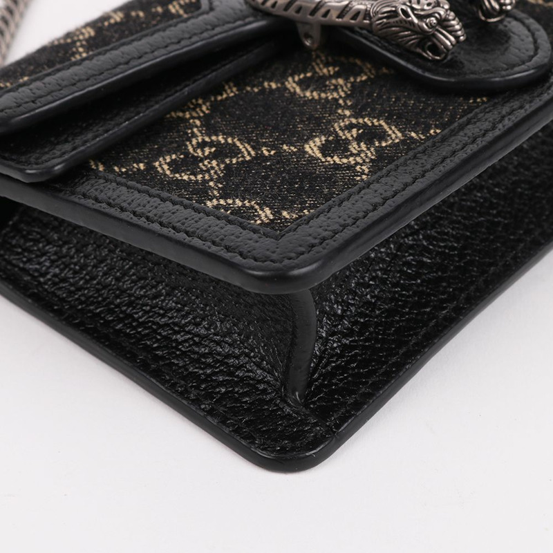 【包稅】GUCCI 黑色狄俄尼索斯鏈條超迷你包 476432-9