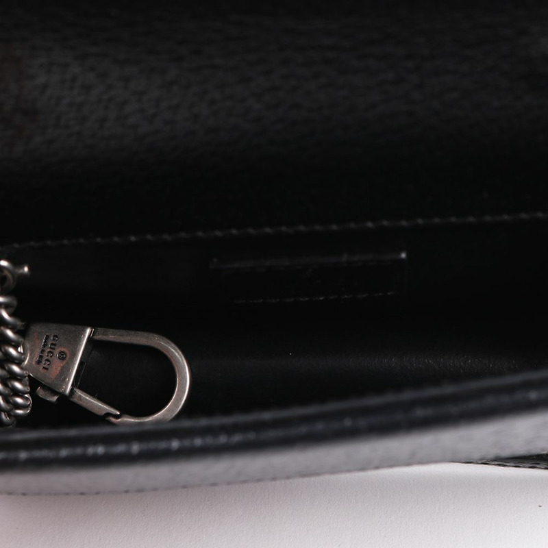 【包稅】GUCCI 黑色狄俄尼索斯鏈條超迷你包 476432-11