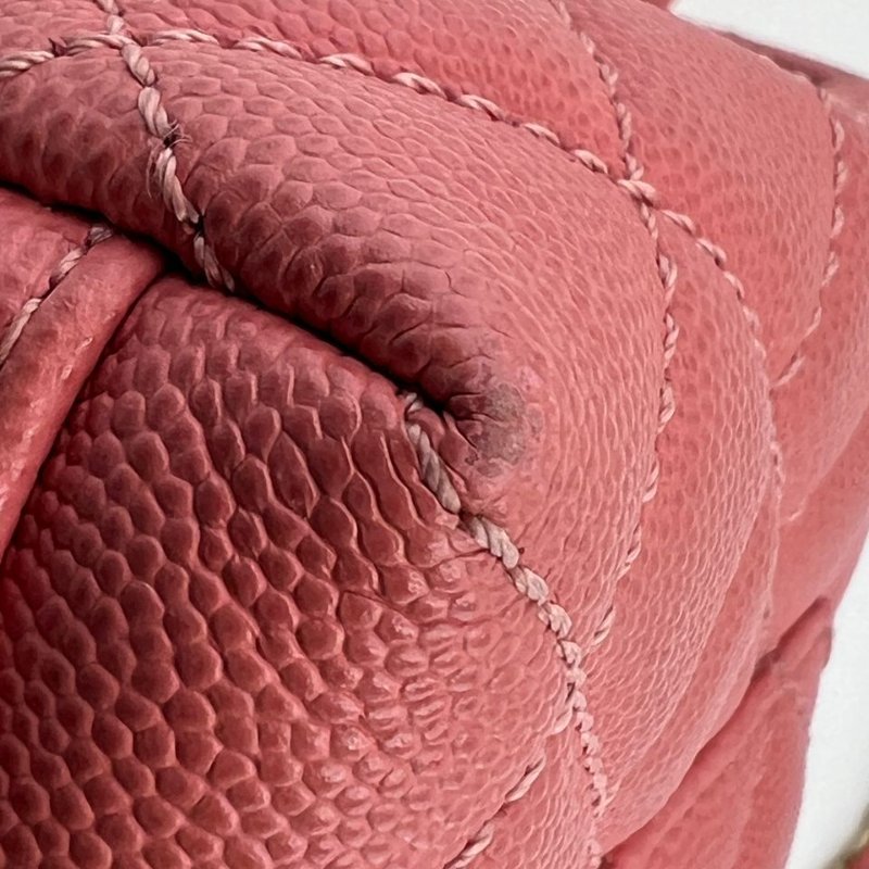 香奈兒紅金手柄小型 Coco Handle 手提斜背兩用包-14