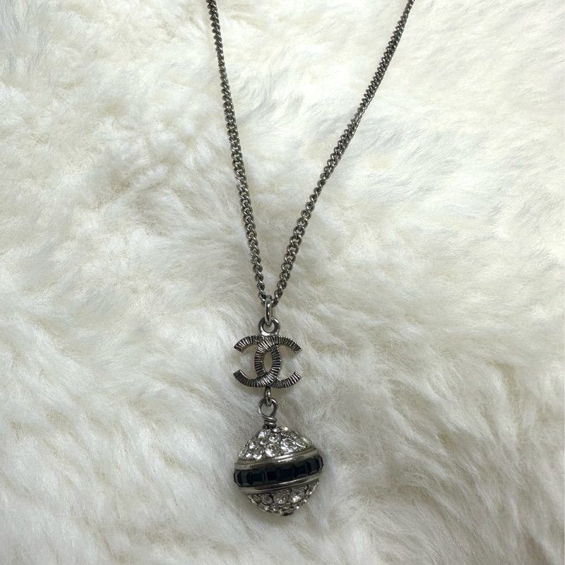 香奈兒B17可調節水鑽迪斯可球項鍊-1