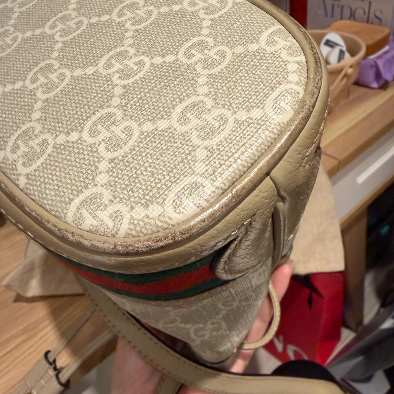 🌟Gucci 燕麥色水桶包-12