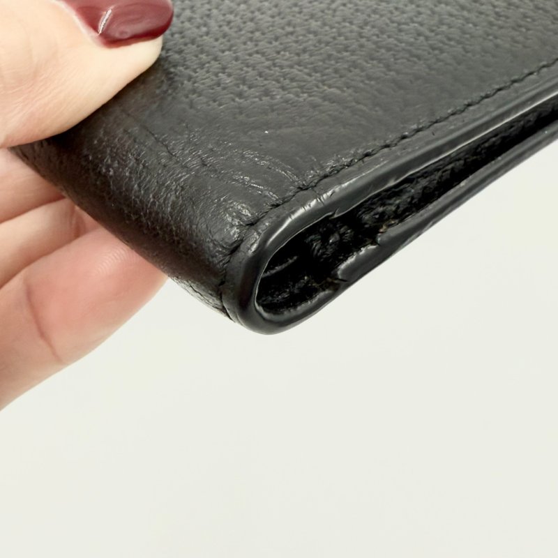 GUCCI - 黑色牛皮蜜蜂對開短夾-5