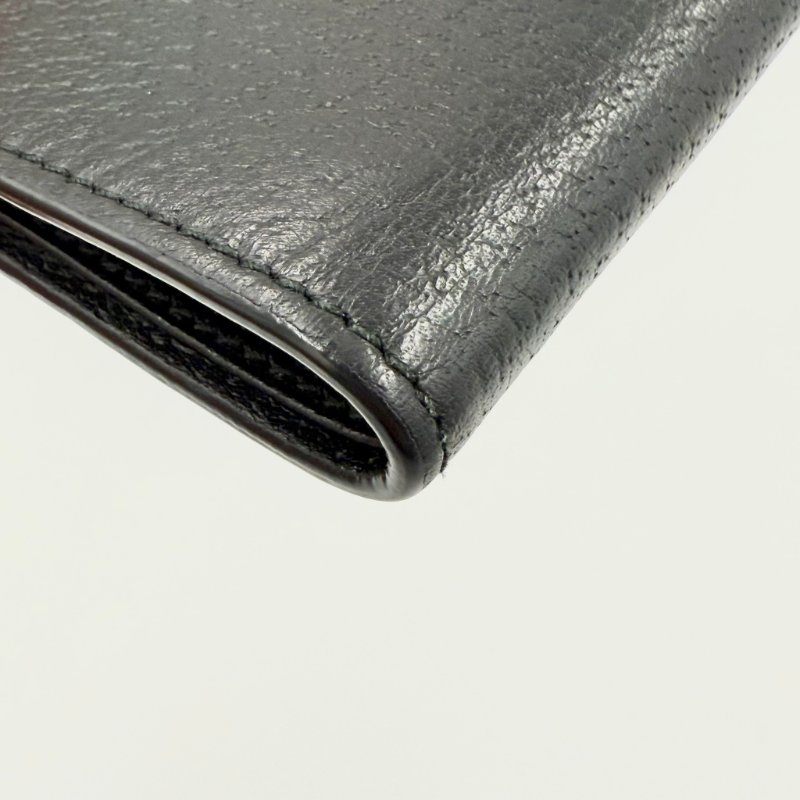 GUCCI - 黑色牛皮蜜蜂對開短夾-8