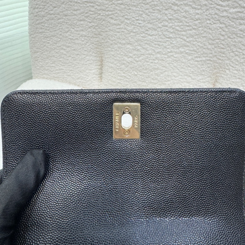 🖤香奈兒憨豆CHANEL黑金荔枝皮MINI COCO HANDLE AS2215-20