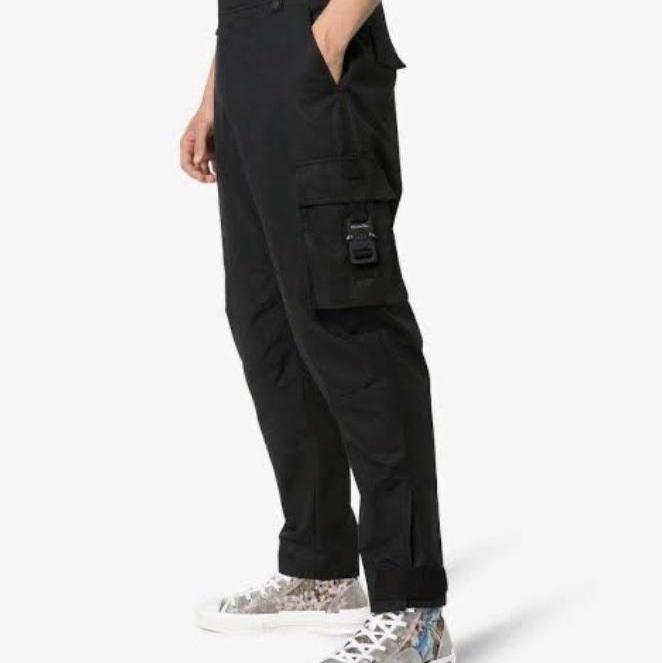 Dior black technical cargo pants with ALYX buckles 48 長褲-9