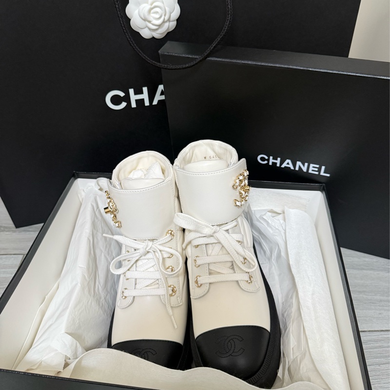 全新Chanel Combat boots-1