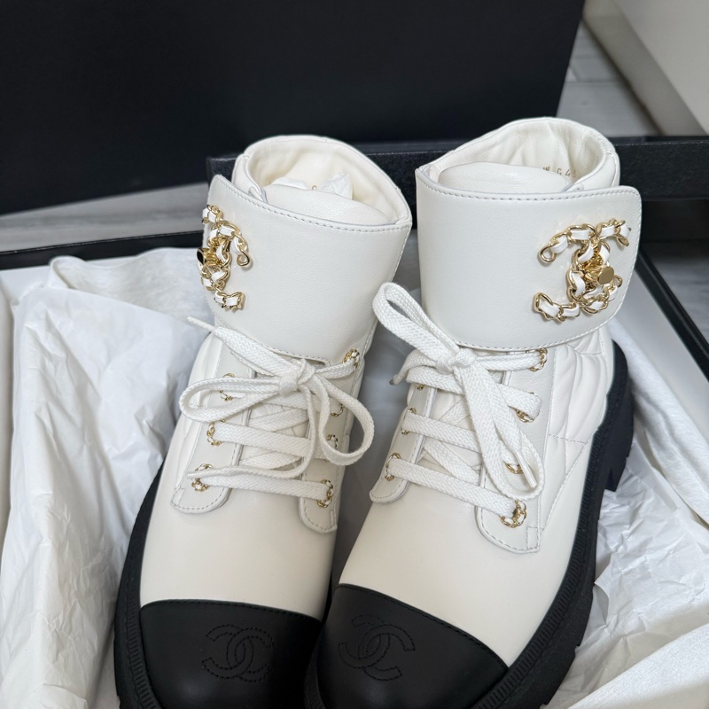 全新Chanel Combat boots-9