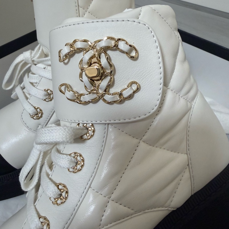 全新Chanel Combat boots-7