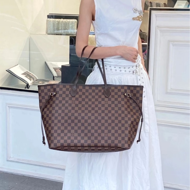 🧳路易威登托特包LV棋盤格NeverfullGM N41357-1