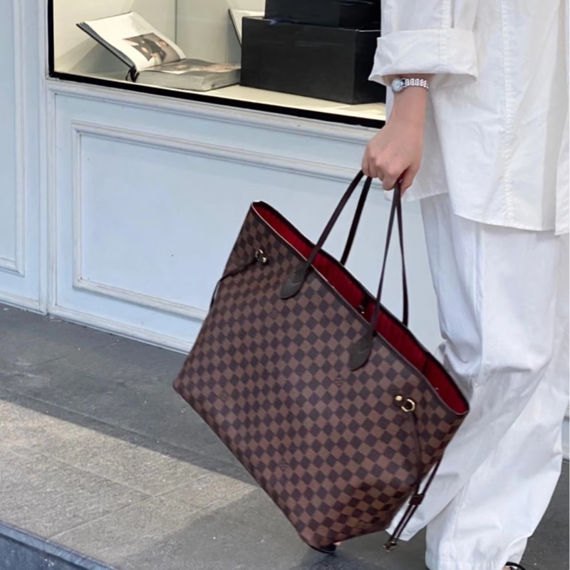 🧳路易威登托特包LV棋盤格NeverfullGM N41357-2