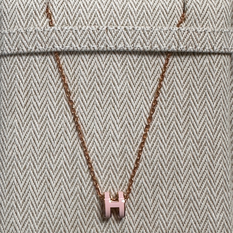 Hermes Mini Pop H墜飾 淺粉色-2